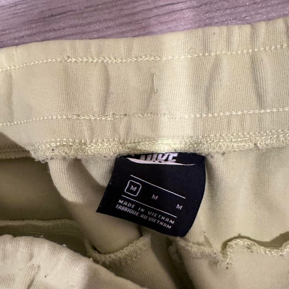 Nike volt yellow and white tech fleece joggers - Picture 3 of 3